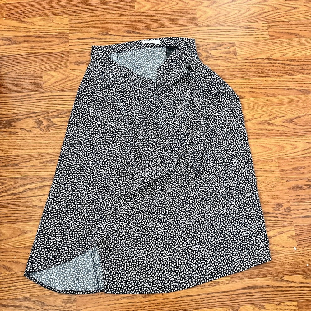 H&M Floral Midi Skirt - Size 8